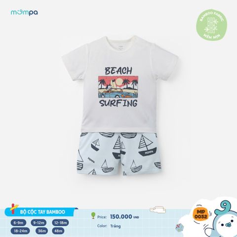 Bộ cộc tay Bamboo - MP 0052 | size 6-48m