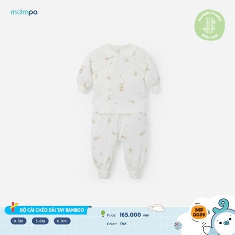 Bộ cài chéo dài tay Bamboo - MP 0059 | size 0-9m