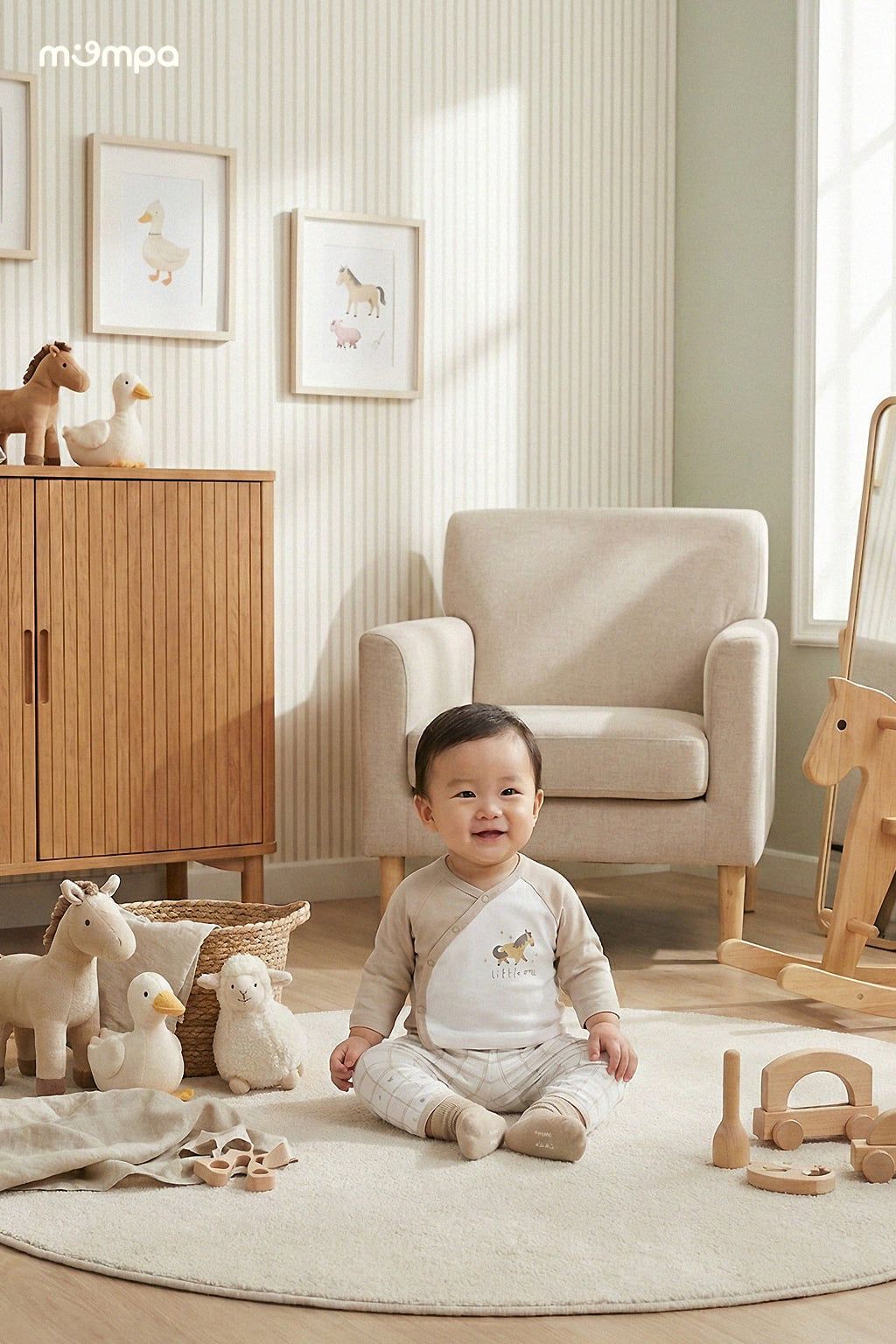 Bộ cài chéo dài Bamboo - MP0413 | size 0-9m