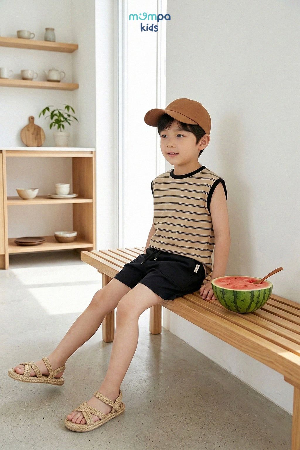 Bộ quần áo sát nách - MP0422KĐ | size 1-5Y