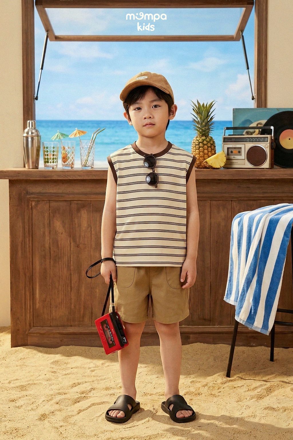 Bộ quần áo sát nách - MP0422KN | size 1-5Y