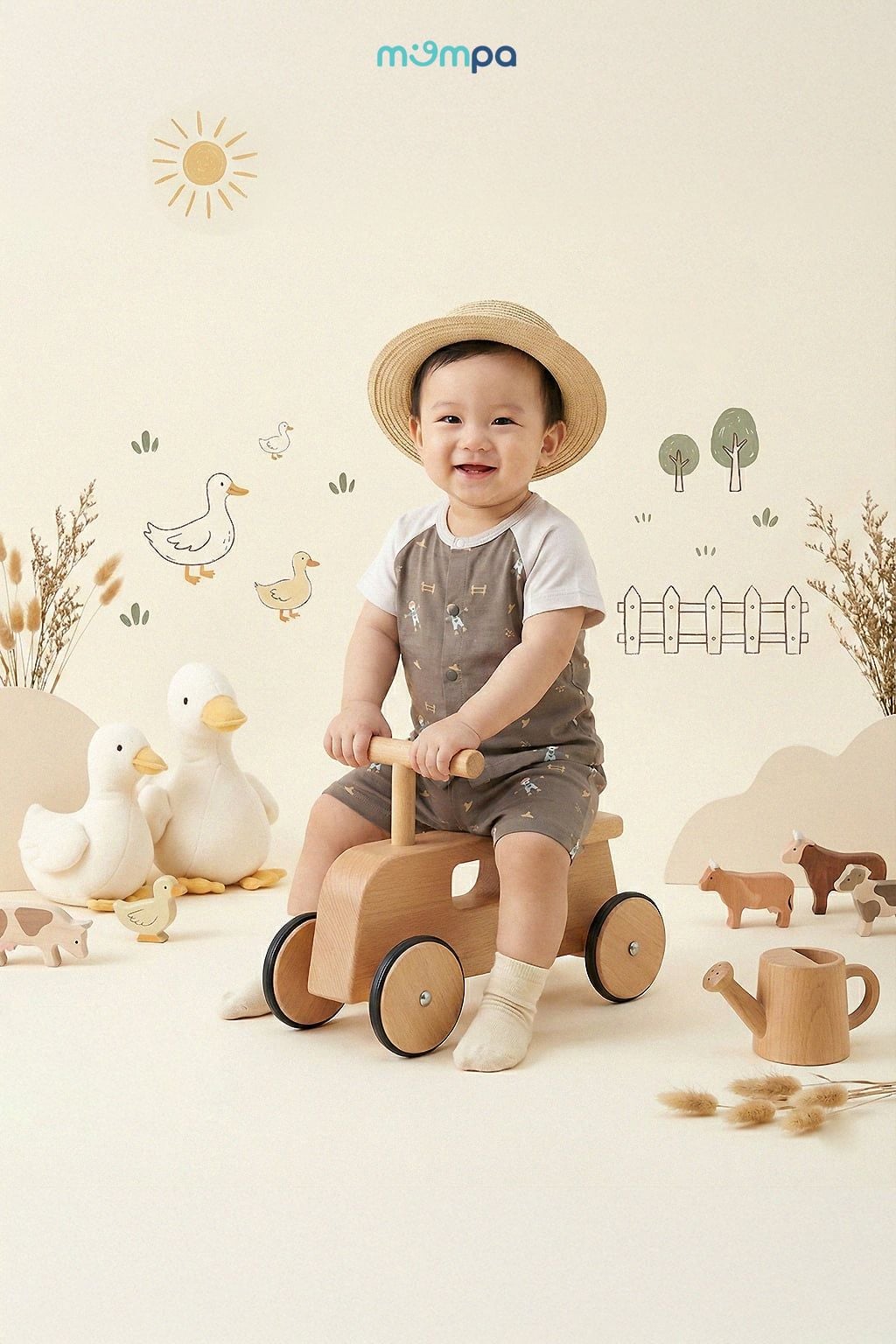 Bộ cài giữa Bamboo - MP0427 | size 0-9m
