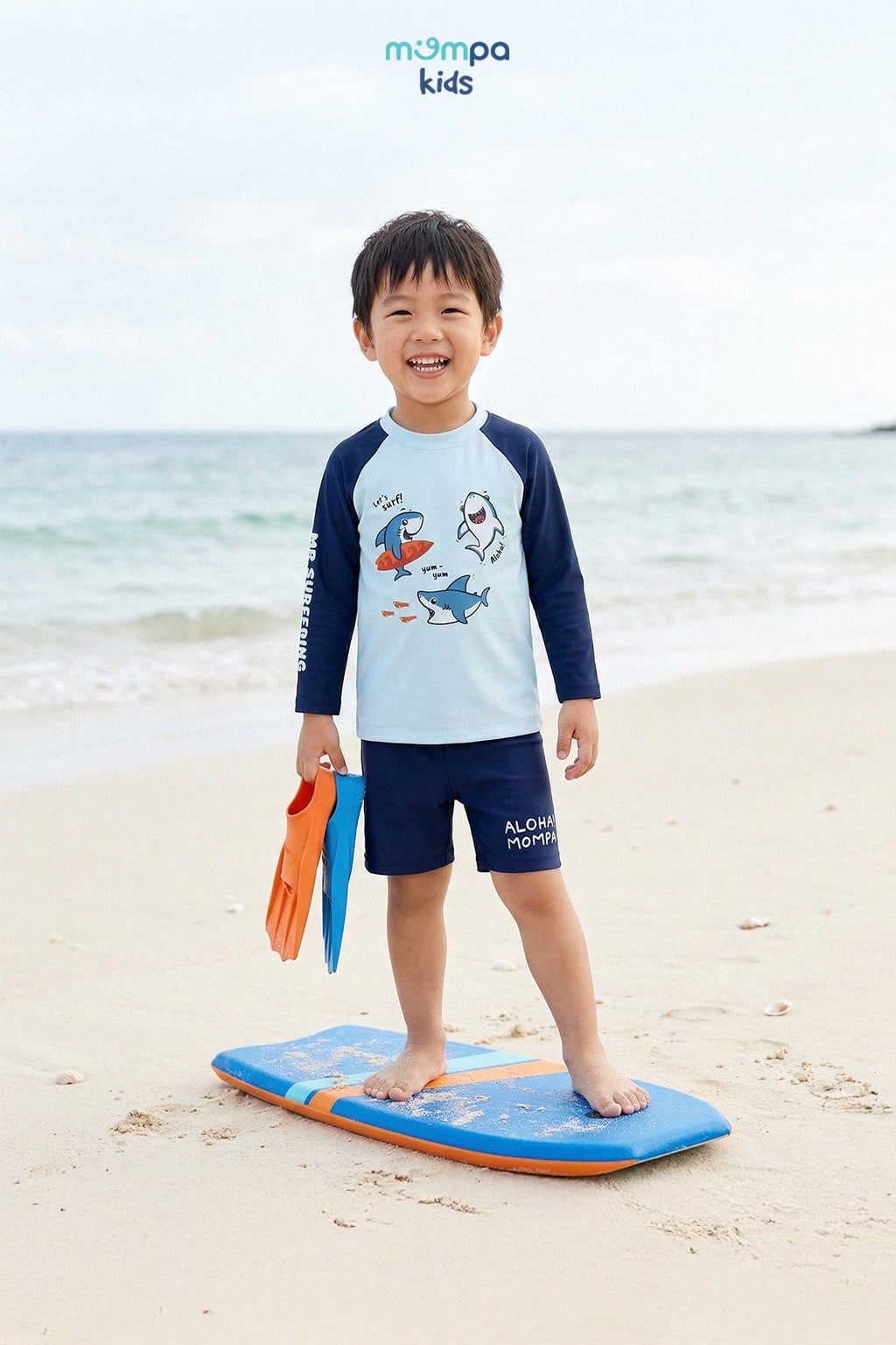 Bộ quần áo bơi dài tay - MP0472CM | size 2-6Y