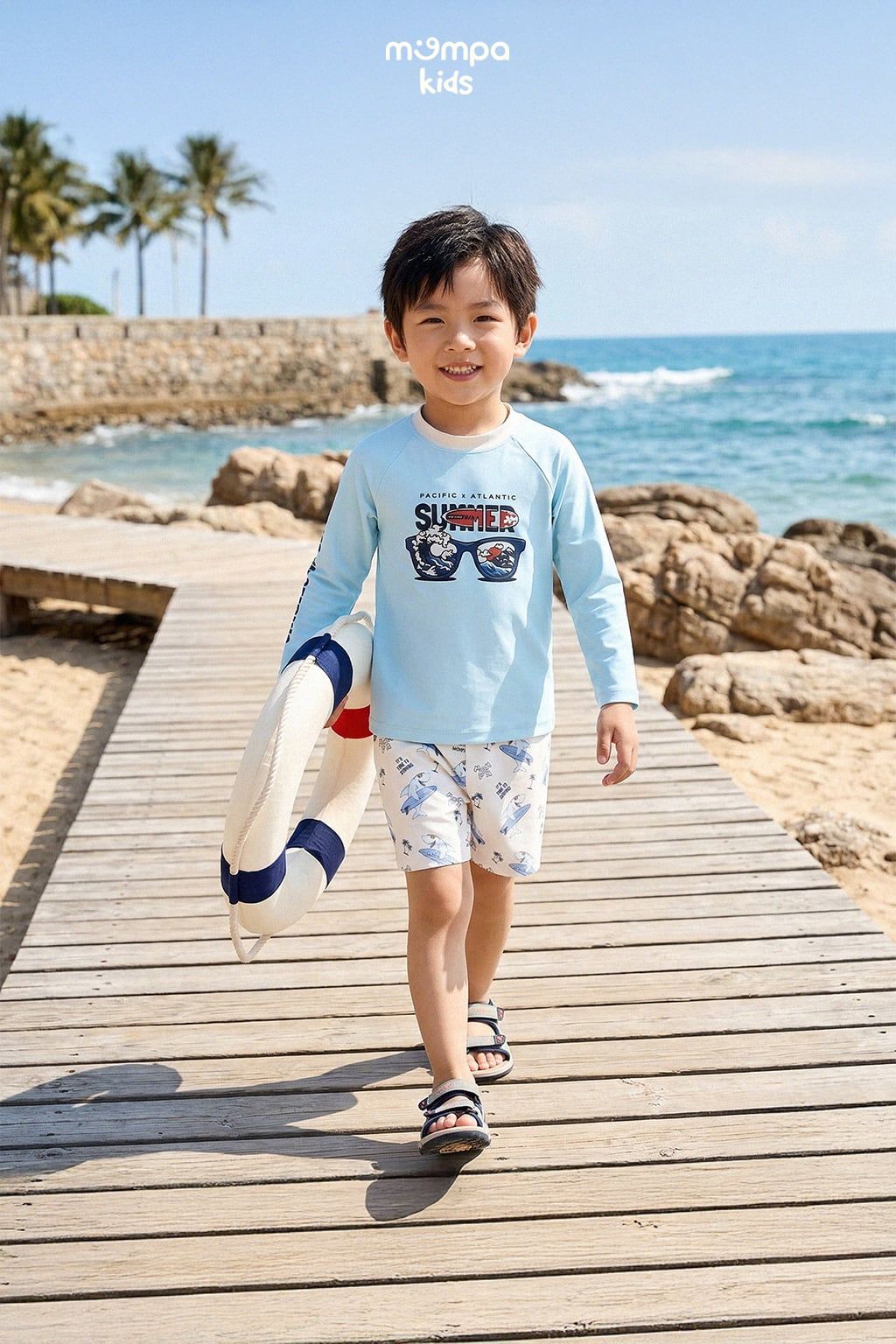 Bộ quần áo bơi dài tay - MP0472K | size 2-6Y