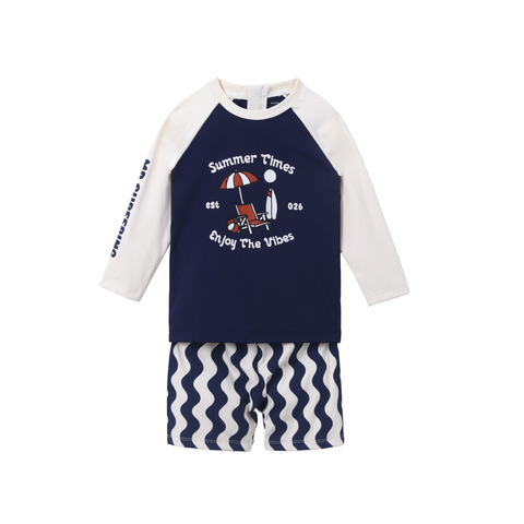 Bộ quần áo bơi dài tay - MP0472Ô | size 2-6Y