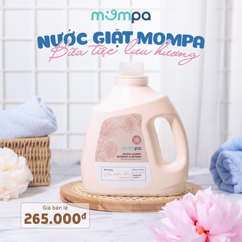 Nước giặt MOMPA phiên bản can 3 lít – ảnh 2