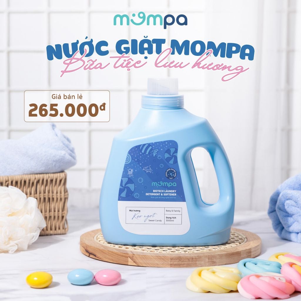Nước giặt MOMPA phiên bản can 3 lít – ảnh 5