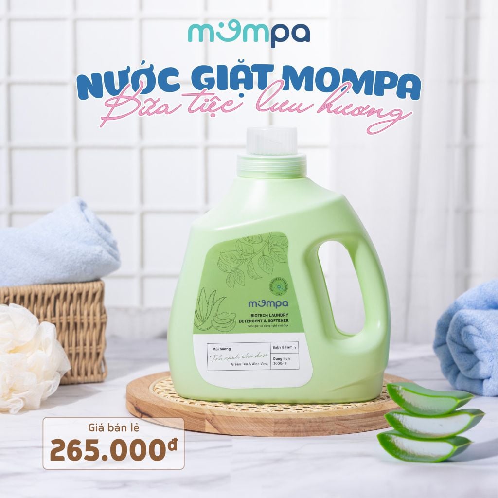 Nước giặt MOMPA phiên bản can 3 lít – ảnh 3