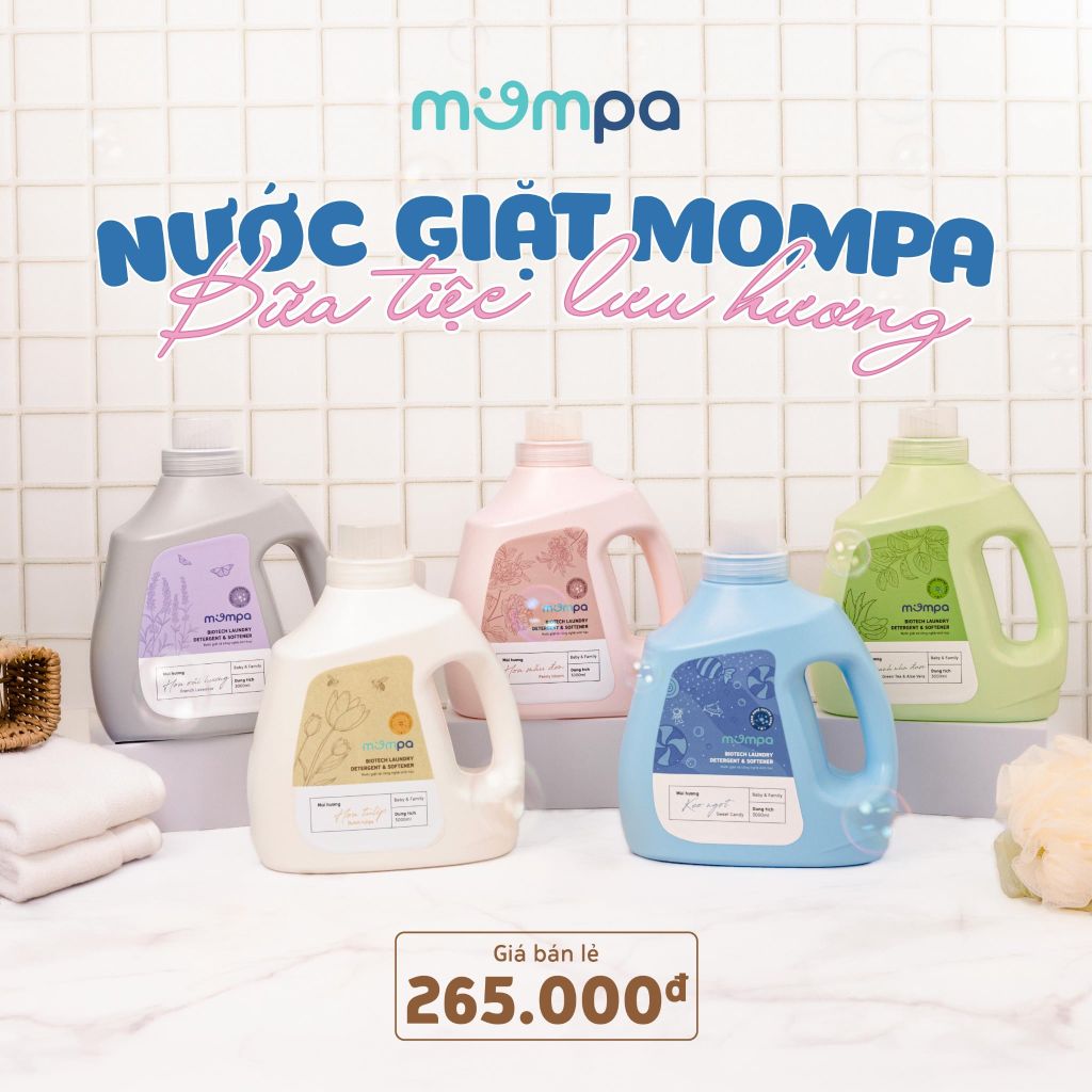 Nước giặt MOMPA phiên bản can 3 lít – ảnh 1
