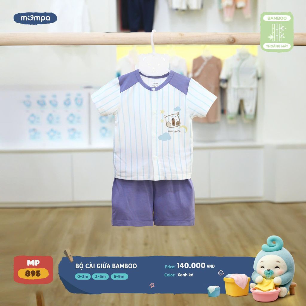 Bộ Cài Giữa Bamboo Cho Bé – ảnh 4