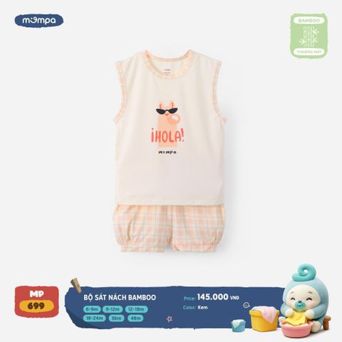 Bộ Sát Nách Bamboo Cho Bé – Mềm Mịn, Thoáng Mát, Mặc Cực Thích