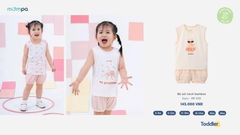 Bộ Sát Nách Bamboo Cho Bé