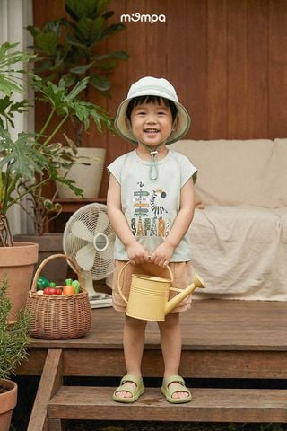 Bộ Cộc Tay Bamboo Cao Cấp – Mặc Mát, Êm Da, Chuẩn Hè Cho Bé