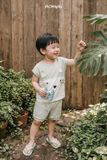 Bộ Cộc Tay Bamboo Cho Bé – Thoáng Mát, Mềm Mịn, Hè Mặc Cực Thích