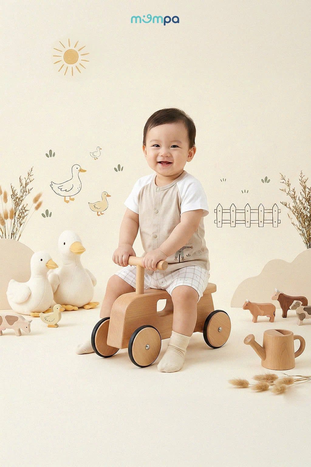 Bộ cài giữa Bamboo - MP 0426 | size 0-9m