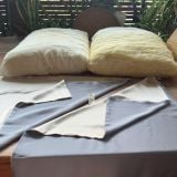  Gối lụa tơ tằm phối 2 màu  size tiêu chuẩn 50*70cm cao cấp Chu Silk độ dày 19momme 