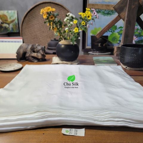  Bộ vỏ chăn ga gối tơ tằm Chu Silk dày 19momme (Size Việt Nam) 
