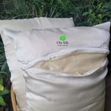 Gối tơ tằm từ vỏ tới ruột đều là tơ cho người lớn size 50*70cm, nặng 1000g tơ/chiếc 