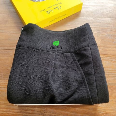 Quần đũi tơ tằm nữ dáng suông 