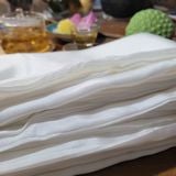  Bộ vỏ chăn gối tơ tằm Chu Silk màu trắng mộc tự nhiên không nhuộm, định lượng dày 12momme 