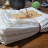 Bộ vỏ chăn gối tơ tằm Chu Silk màu trắng mộc tự nhiên không nhuộm, định lượng dày 12momme 