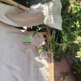  Áo sơ mi tơ tằm tự nhiên màu be 