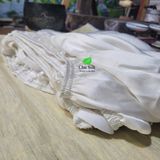  Bộ vỏ chăn ga gối tơ tằm Chu Silk màu trắng mộc tự nhiên không nhuộm, định lượng dày 19momme 