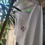  Khăn choàng tơ tằm cao cấp thêu tay độc bản 