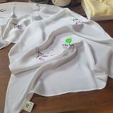  Khăn choàng tơ tằm cao cấp thêu tay độc bản 