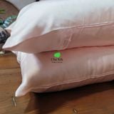  Bộ vỏ chăn ga gối tơ tằm Chu Silk màu hồng, định lượng dày 19momme 