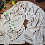  Khăn choàng tơ tằm cao cấp thêu tay độc bản 