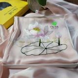  Khăn choàng tơ tằm cao cấp thêu tay độc bản 