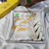  Khăn choàng tơ tằm cao cấp thêu tay độc bản 