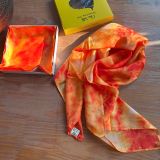  Khăn lụa vuông loang loại dầy 