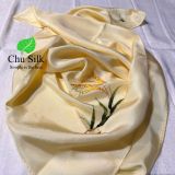  KHĂN LỤA VUÔNG TƠ TẰM THÊU TAY 