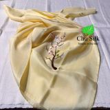  KHĂN LỤA VUÔNG TƠ TẰM THÊU TAY 