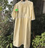  Váy tơ tằm nguyên bản  phối ren 