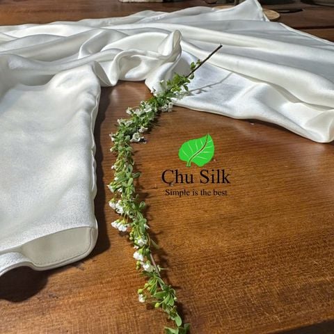  Váy 2 dây tơ tằm cao cấp định lượng dày 19momme thuần Việt- Mã số 260202 