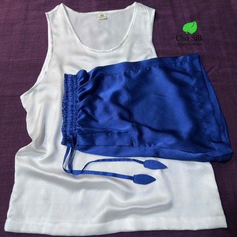  Bộ quần áo nam 100% lụa tơ tằm 