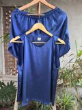  Bộ quần áo mặc nhà Chu Silk màu xanh than 