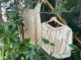  Bộ quần áo ngủ lụa tơ tằm thượng hạng màu nude 