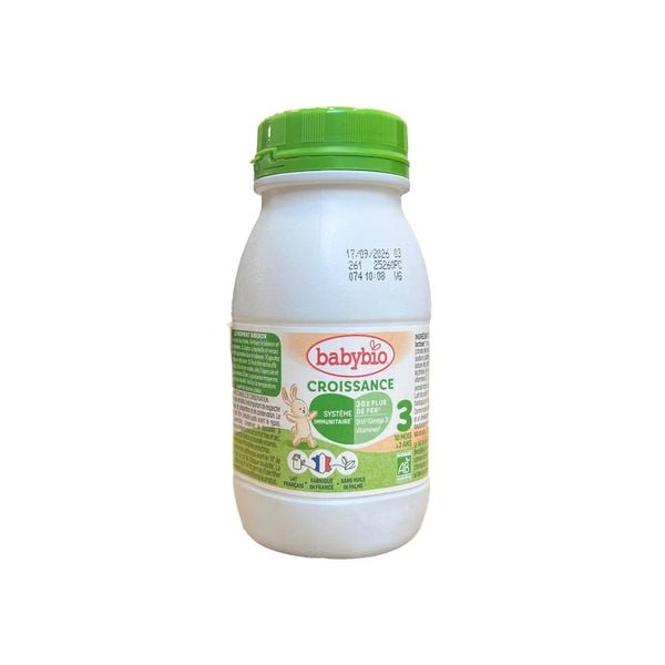 Sản phẩm dinh dưỡng công thức với mục đích ăn bổ sung cho trẻ từ 10 tháng - 3 tuổi: Baby Bio croissance 3 de 10 mois à 3 ans