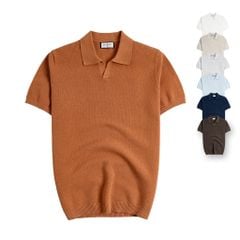 Áo Polo Nam Dệt Kim By Cotton Melange