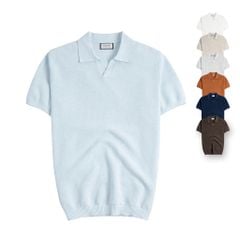 Áo Polo Nam Dệt Kim By Cotton Melange