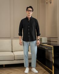 Áo Sơ Mi Nam By Cotton Oxford Đen