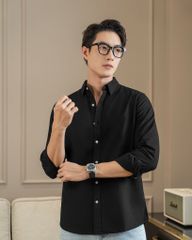 Áo Sơ Mi Nam By Cotton Oxford Đen