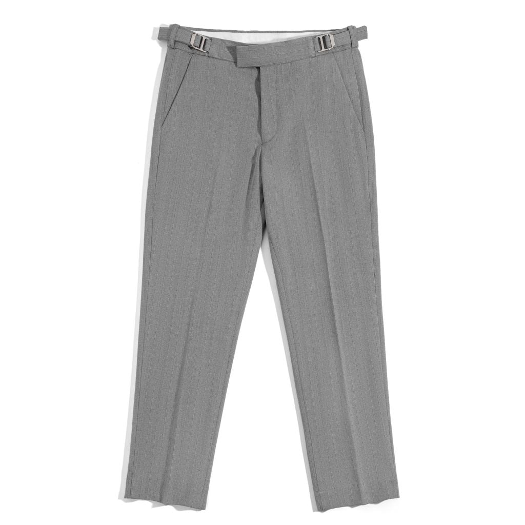 Quần Tây Sidetab - Grey Stripes Premium