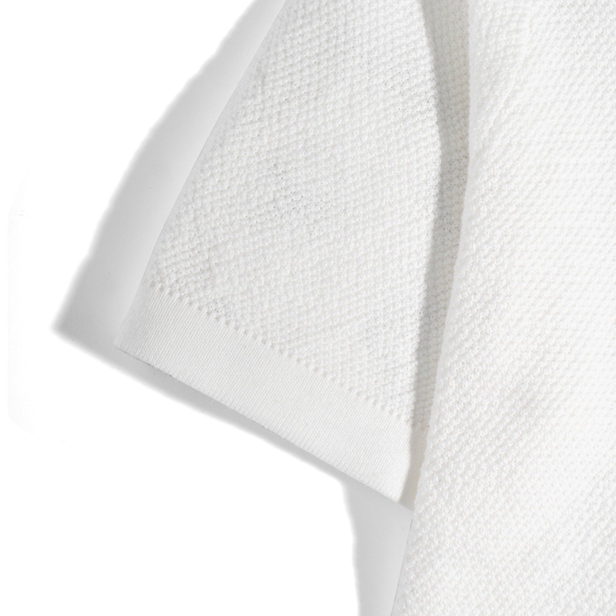 Áo Polo Dệt Kim By Cotton Cao Cấp Màu Trắng SS2