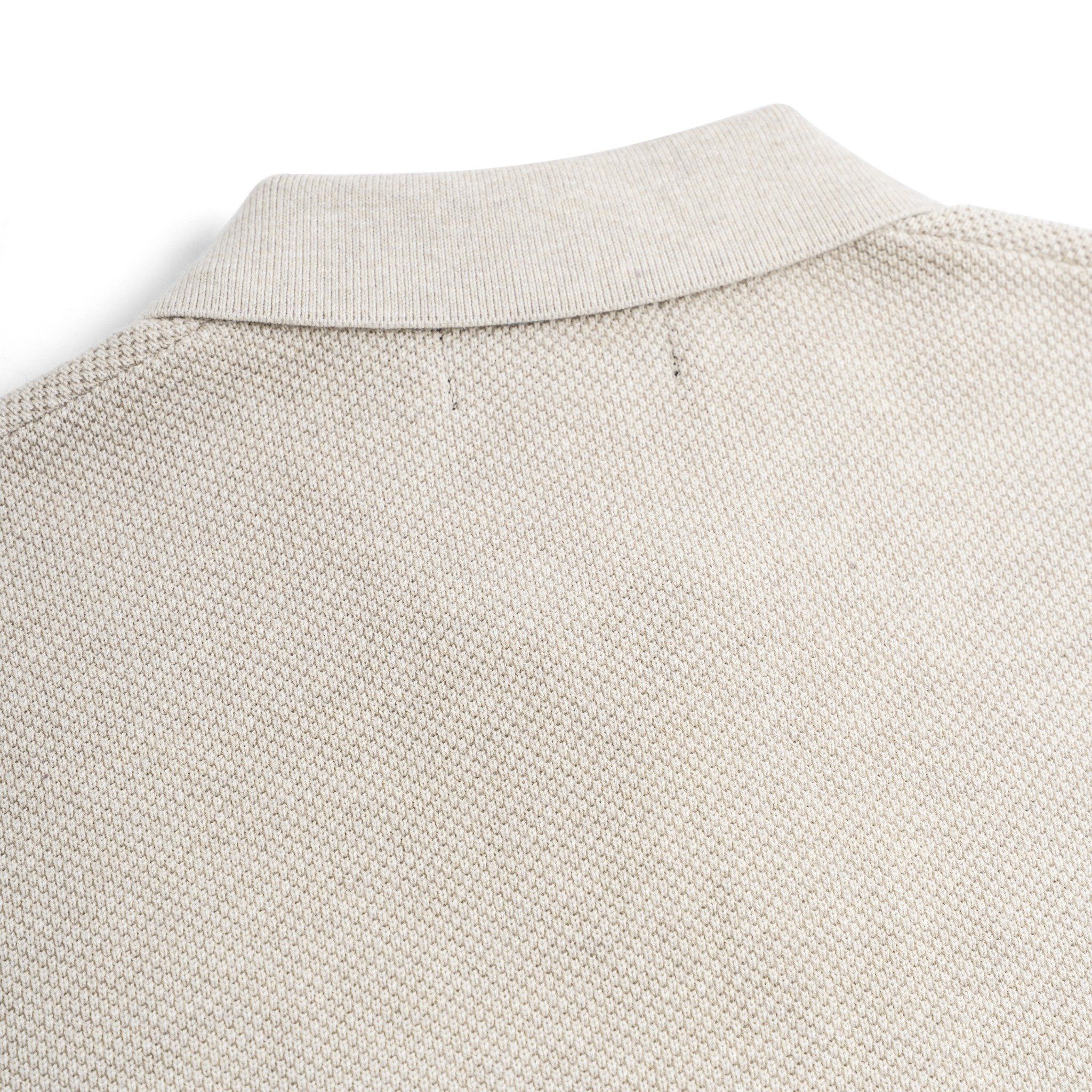 Áo Polo Dệt Kim By Cotton Melange Be