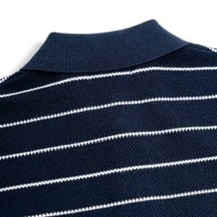 Áo Polo Dệt Kim By Cotton Melange X.Đen Sọc To